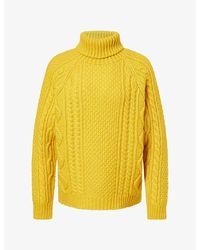 Weekend by Maxmara - Aran-Knit Relaxed-Fit Wool-Blend Jumper - Lyst