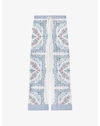 Claudie Pierlot - Straight-Leg Printed Cotton Trousers - Lyst
