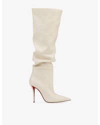 Christian Louboutin - Zependris 100 Deer Leather Knee-High Boots - Lyst