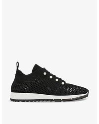 Jimmy Choo - Embellished Veles Sneakers - Lyst