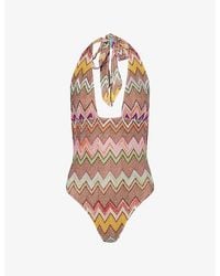 Missoni - Zigzag Raschel-Knit Swimsuit - Lyst