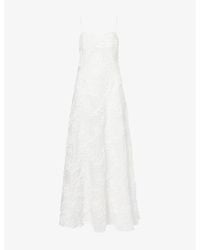 Amy Lynn - Floral Cotton-Poplin Maxi Dress - Lyst