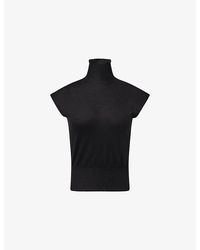 Rick Owens - Sleeveless Turtle-Neck Cashmere Jumper - Lyst