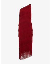 Phase Eight - Otto Fringed Slim-Fit Woven Maxi Dress - Lyst