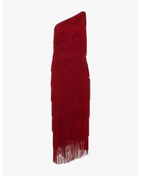 Phase Eight - Otto Fringed Slim-Fit Woven Maxi Dress - Lyst