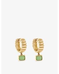 Astley Clarke - Aurora Ridge 18Ct Vermeil And Chalcedony Drop Huggie Earrings - Lyst