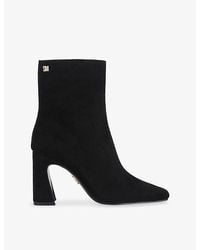 Steve Madden - Flares Heeled Suede Ankle Boots - Lyst
