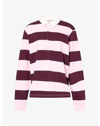 Skims - Boyfriend Fleece Oversized Cotton Polo Shirt - Lyst