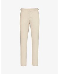 Orlebar Brown - Griffon Adjustable Tapered-leg Linen Trousers - Lyst