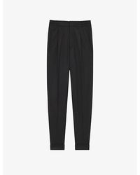 Reiss - Brighton Relaxed-fit Tapered Woven Trousers - Lyst