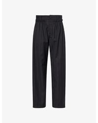 Isabel Marant - Mayera Wide-Leg Wool Trousers - Lyst