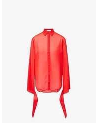 Frankie Shop - Verlin Sheer Chiffon Shirt - Lyst