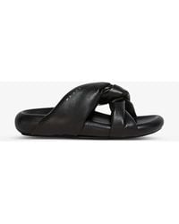 Marni - Bubble Twisted Top-strap Leather Sandals - Lyst