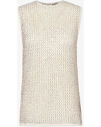 Camilla & Marc - Alabastar Crochet-pattern Cotton Top - Lyst