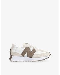 New Balance - 327 Suede And Leather Trainers - Lyst