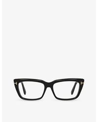 Tom Ford - Ft5894 Rectangle-frame Acetate Optical Glasses - Lyst