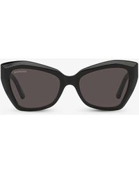 Balenciaga - Bb0271s Cat-eye Acetate Sunglasses - Lyst