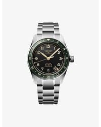 Longines - L3.802.4.63.6 Spirit Zulu Time Stainless-Steel Automatic Watch - Lyst