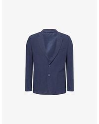 Percival - Single-Breasted Notch-Lapel Linen Blazer - Lyst
