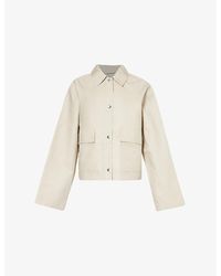 Totême - Raglan-sleeve Boxy-fit Organic-cotton Jacket - Lyst