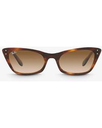 Ray-Ban - Rb2299 Lady Burbank Acetate Cat-eye Sunglasses - Lyst