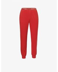 Calvin Klein - Modern Branded-waistband Stretch Cotton-blend Pyjama Botto - Lyst