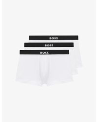 BOSS - Branded Woven Trainers - Lyst