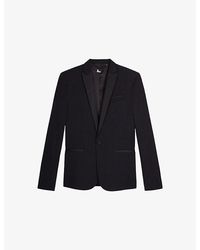 The Kooples - Regular-Fit Single-Breasted Wool Blazer - Lyst