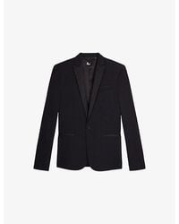 The Kooples - Regular-Fit Single-Breasted Wool Blazer - Lyst