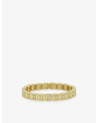 Lisa Gozlan - The Zodiac Gemini 18Ct-Plated Brass And Cubic Zirconia Bracelet - Lyst