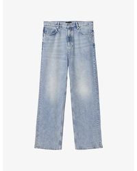 AllSaints - Mullen Straight-Leg Faded Denim Jeans - Lyst