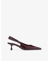 Jimmy Choo - Amel 50 Leather Slingback Heels - Lyst