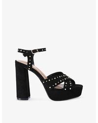 Carvela Kurt Geiger - Cinzia Platform Suede Heeled Sandals - Lyst