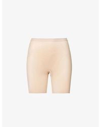 Spanx - Thinstincts 2.0 High-Rise Stretch-Satin Shorts - Lyst