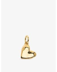 Monica Vinader - Gp Heart 18Ct Vermeil Pendant Charm - Lyst