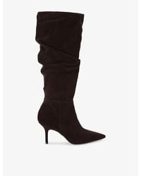 Carvela Kurt Geiger - Spirit Slouch Suede Heeled Knee-High Boots - Lyst