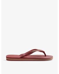 Havaianas - Brasil Logo-Embossed Rubber Flip-Flops - Lyst