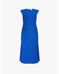 Hervé Léger - Fluted Ribbed Recycled Rayon-blend Knitted Midi Dress - Lyst