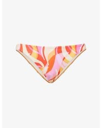 Away That Day - Amalfi Graphic-Print Bikini Bottoms - Lyst