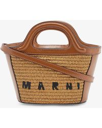 Marni - Tropicalia Micro Straw Cross-body Bag - Lyst