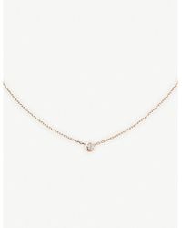 Cartier - D'Amour Large 18Ct Rose- And 0.18Ct Brilliant-Cut Diamond Necklace - Lyst
