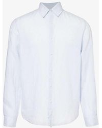 Sunspel - Curved-hem Regular-fit Linen Shirt X - Lyst