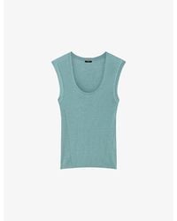JOSEPH - Alaou Ribbed Knitted Tank Top - Lyst