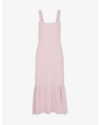 Whistles - Sarah Scoop-neck Woven Maxi Dress - Lyst