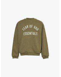 Fear Of God - Relaxed-Fit Brand-Print Cotton-Blend Jersey Sweatshirt - Lyst