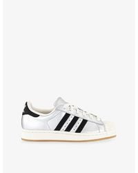 adidas - Superstar Ii Woven Metallic Trainers - Lyst