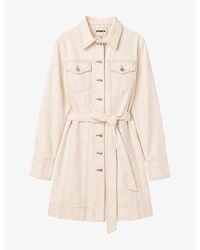 OMNES - Vera Cotton Denim Mini Dress - Lyst