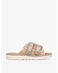 UGG - Goldencoast Double-strap Suede Sliders - Lyst