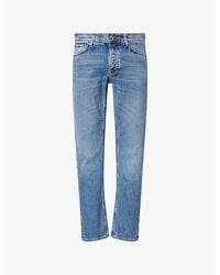 Nudie Jeans - Solid Ollie Straight-Leg Denim Jeans - Lyst