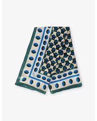 Weekend by Maxmara - Printed Square Silk Scarf - Lyst